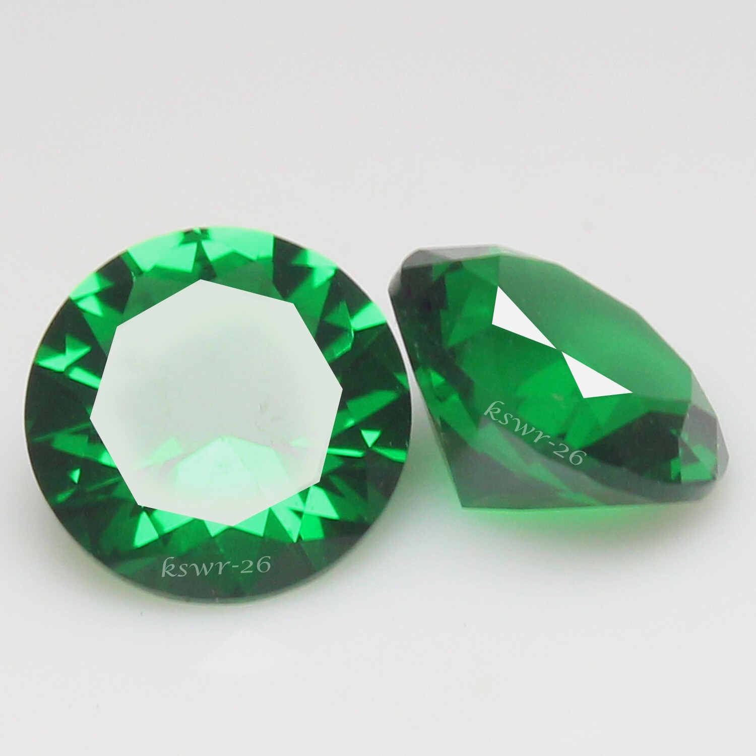 Natural Certified MUZO Green Emerald 11.00 MM Round Pair Stunning AAA+ Gemstone