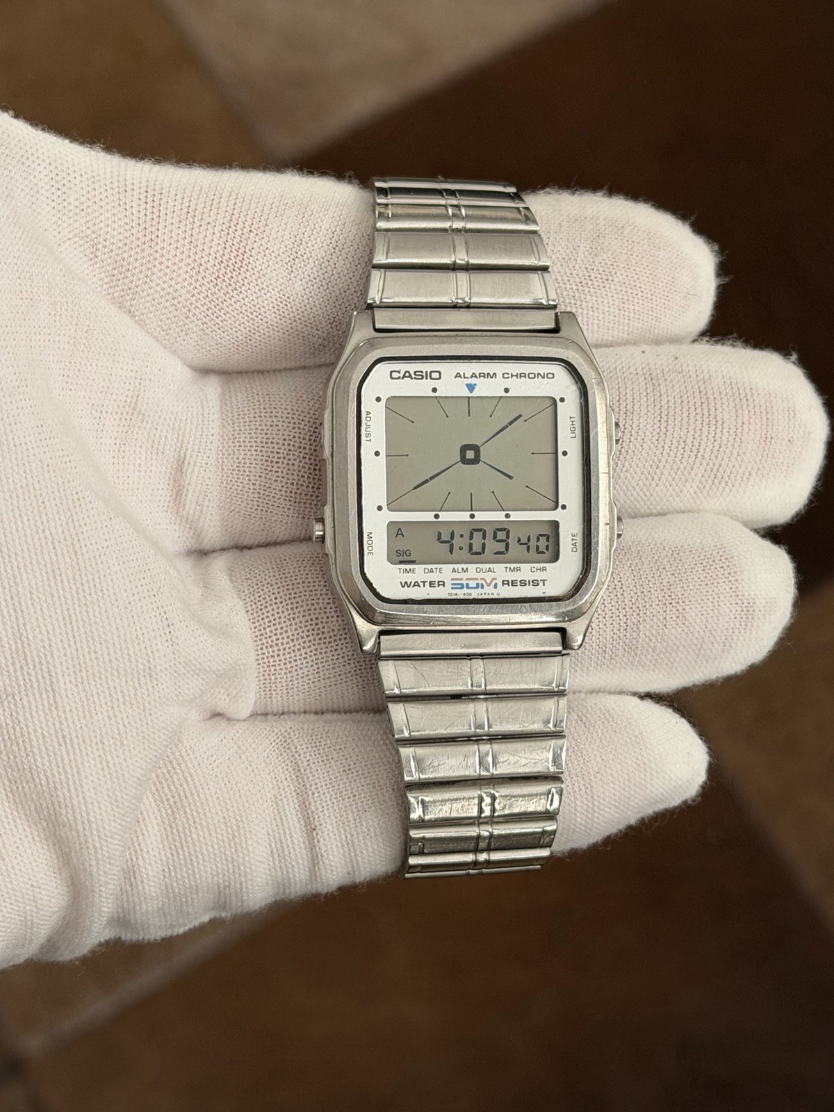 Rare Vintage Casio AE-60W Men’s Alarm Chronograph Digital Sports Watch JDM 1980s