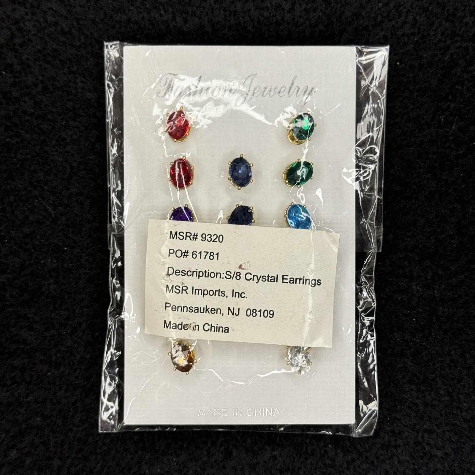 Colorful Crystal Stud Earrings 8 Sets: A Rainbow of Sparkle for Every Occasion