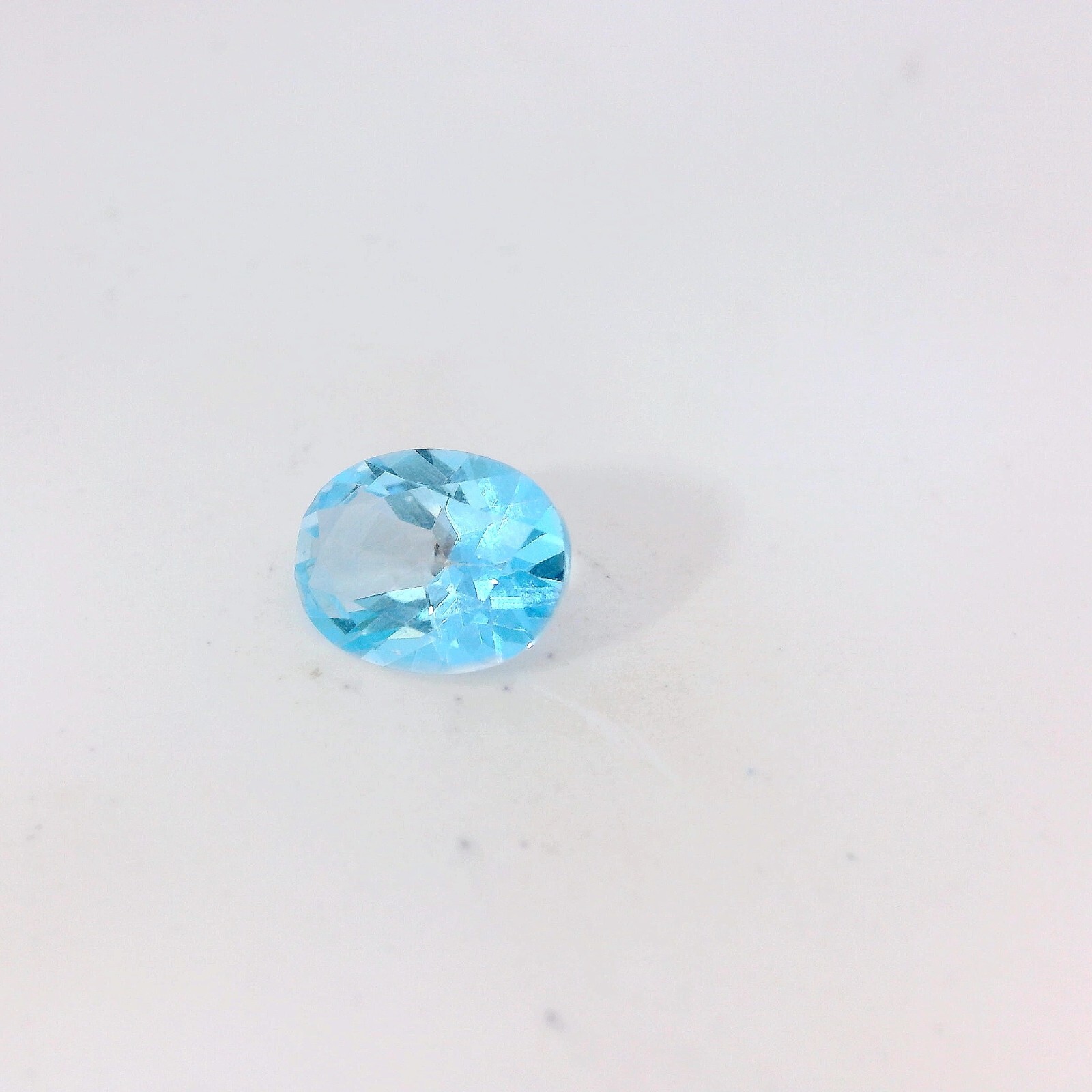 1.38ct Oval Cut Sky Blue Topaz 8.0 x 6.0 x 4.1mm