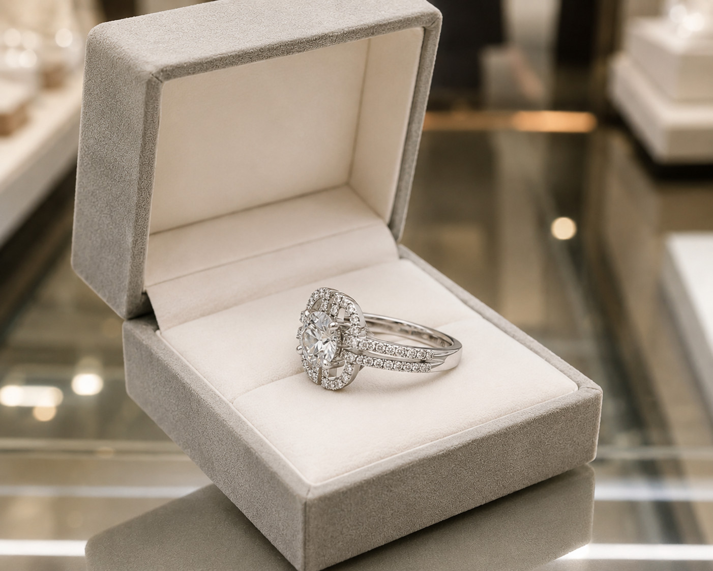 Round Cut Natural Diamond Wedding Ring 14K White Gold 1.50 Ct