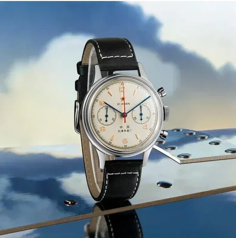 Men’s watches 1963 pilot automatic watch 42mm waterproof retro quartz.