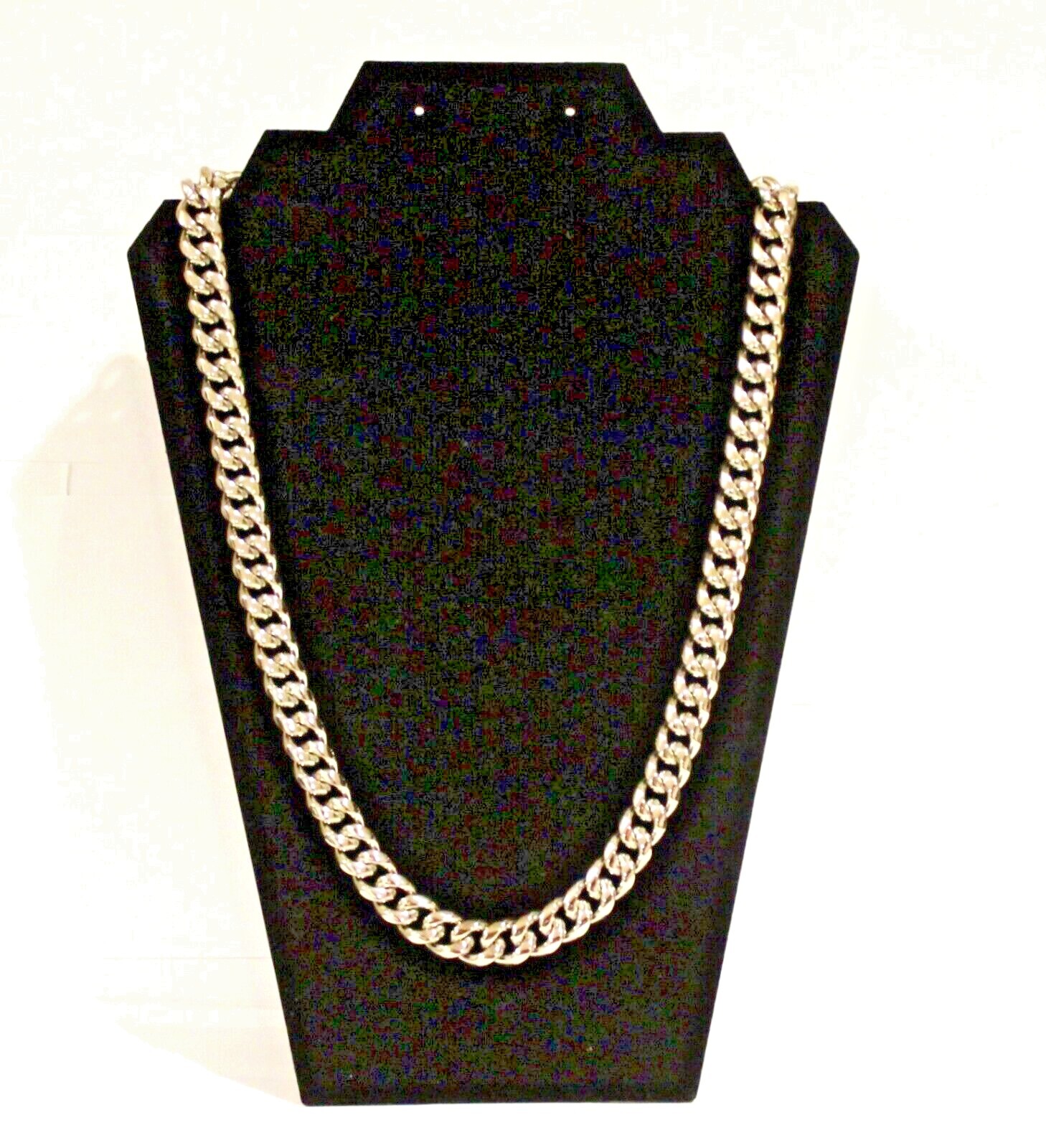 12 mm Cuban Link Chain Necklace Silver Plated SS Various Length Miami
