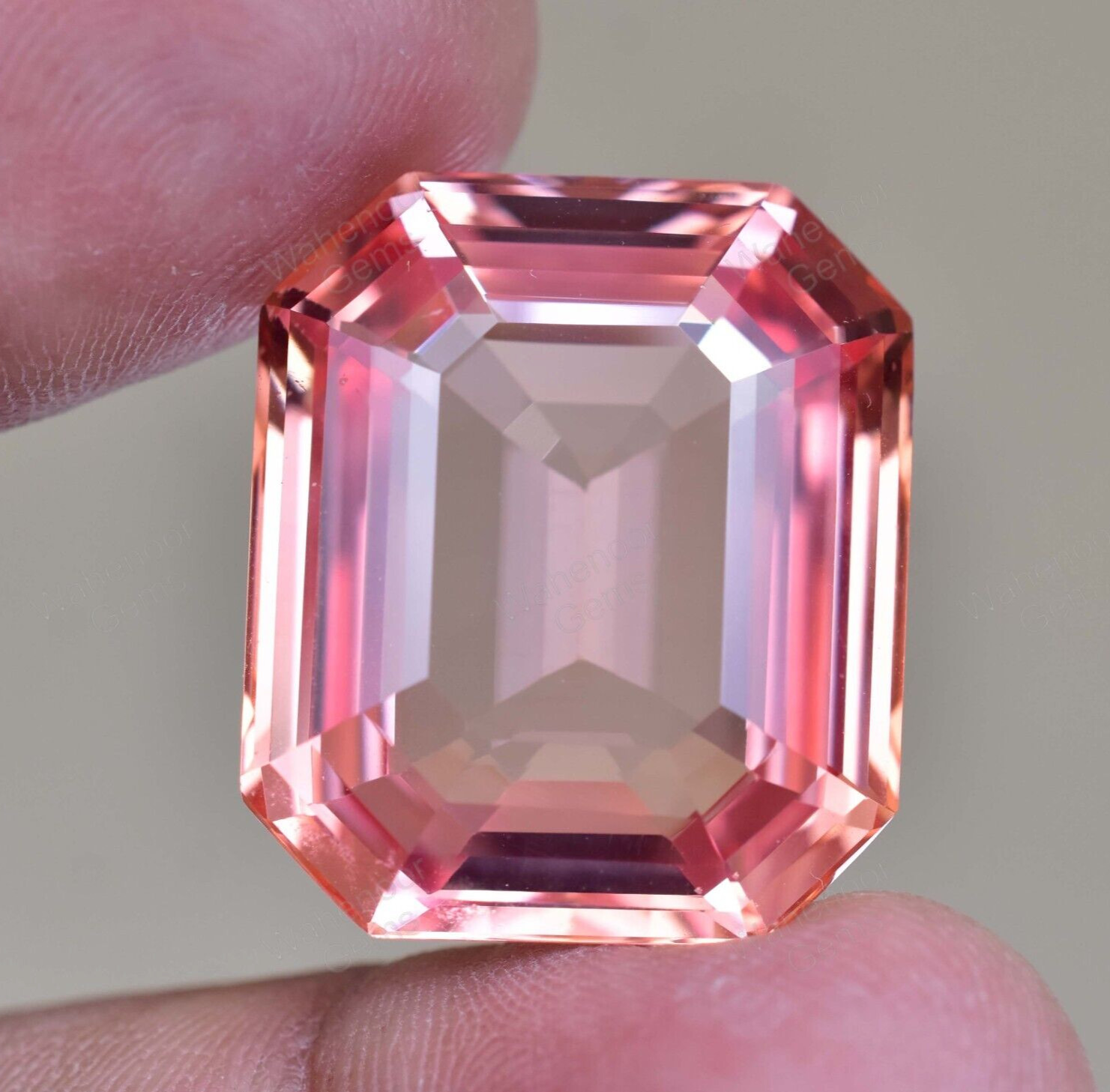 Natural imperial Topaz 59 to 62 Ct Emerald Stunning FLAWLESS Certified Gemstone