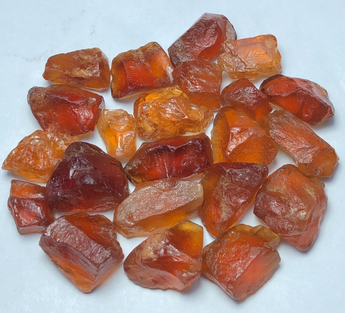 127carat Natural facet rough quality hessonite garnet from Africa loose gemstone