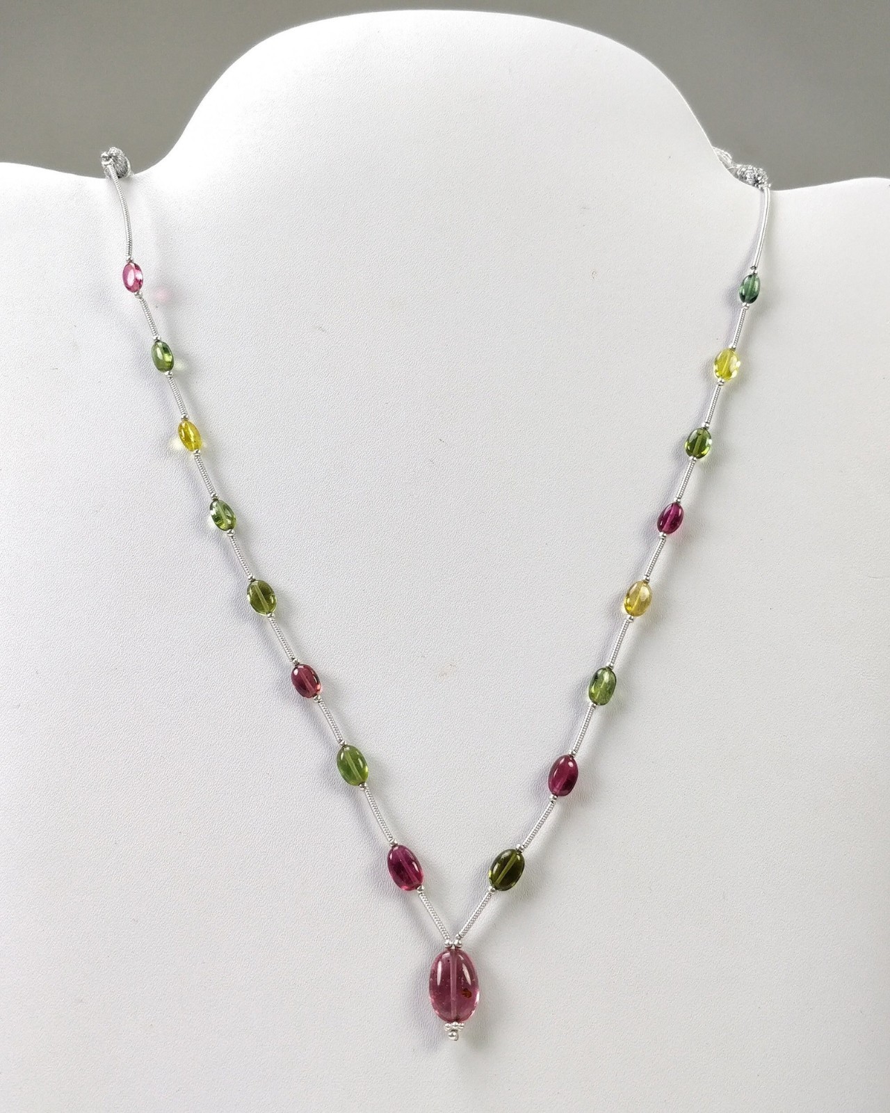 20.50cts Natural Watermelon Tourmaline Plain Oval Loose Beads 6.5*4.5mm – 12*8.5