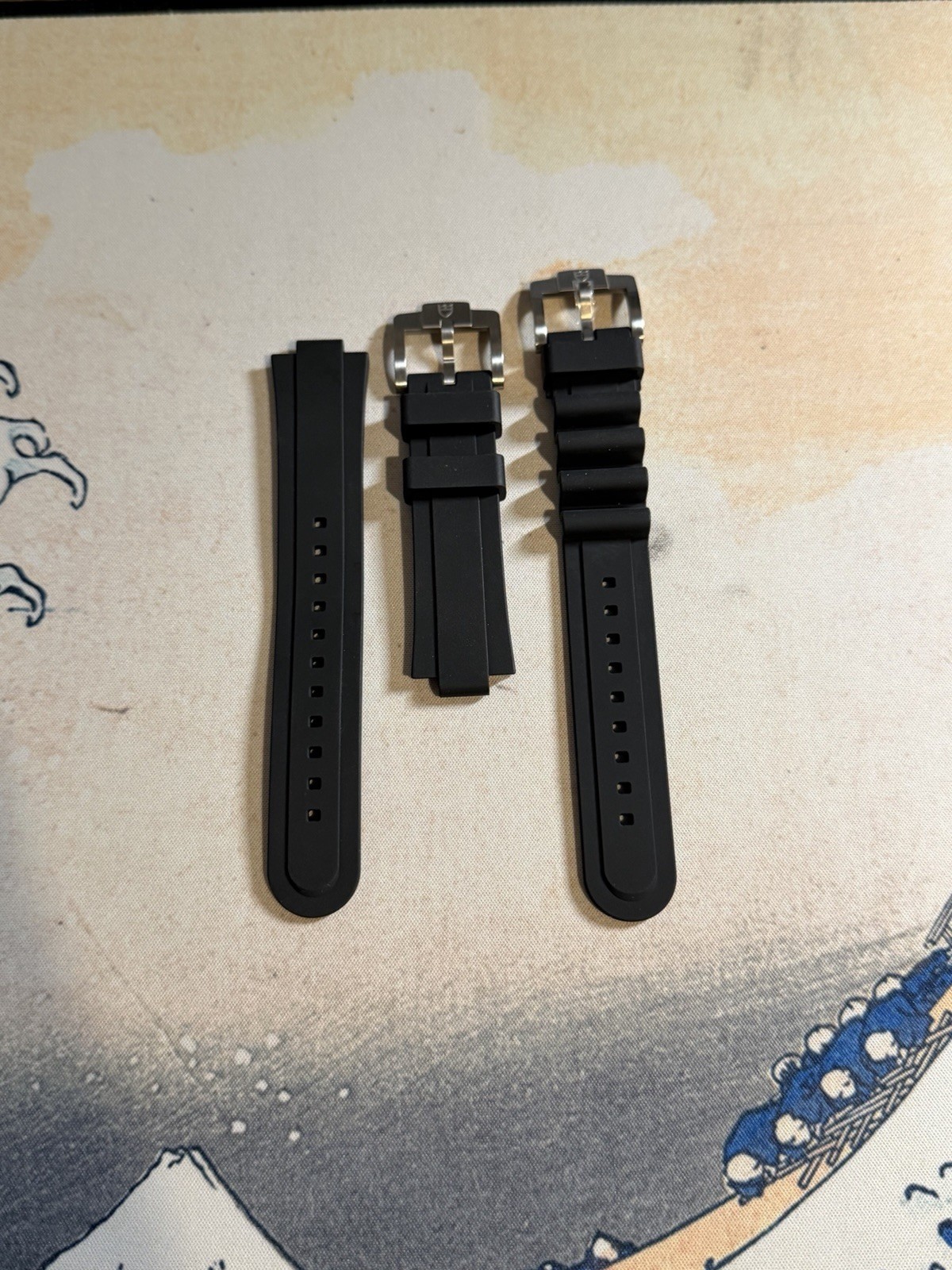 Tudor Black Rubber Watch Strap Set for 39mm Pelagos 39 OEM