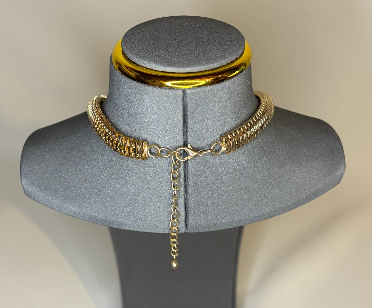 Boho Colorful Seed Bead Chain Fringe Statement Necklace Gold Tone Lobster Clasp