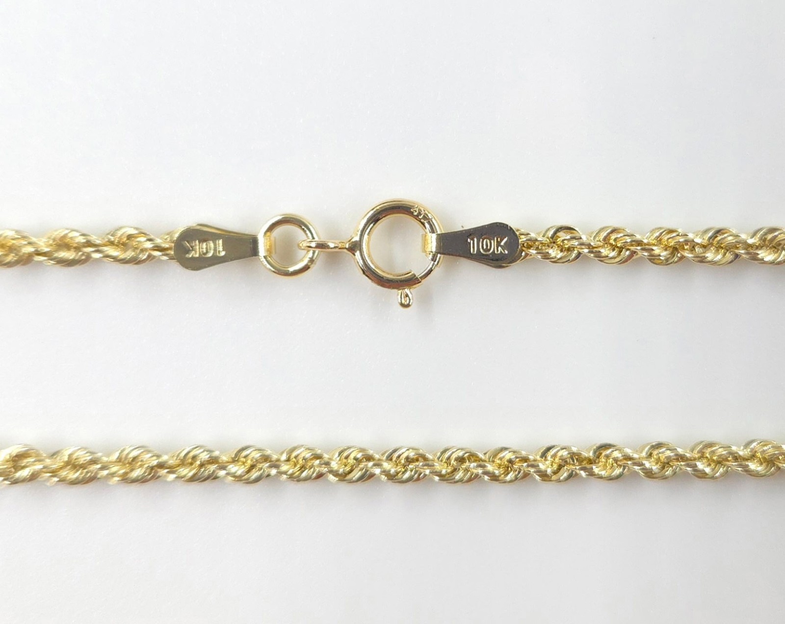 10k Hollow Rope 20″ Gold Chain 2.4 grams