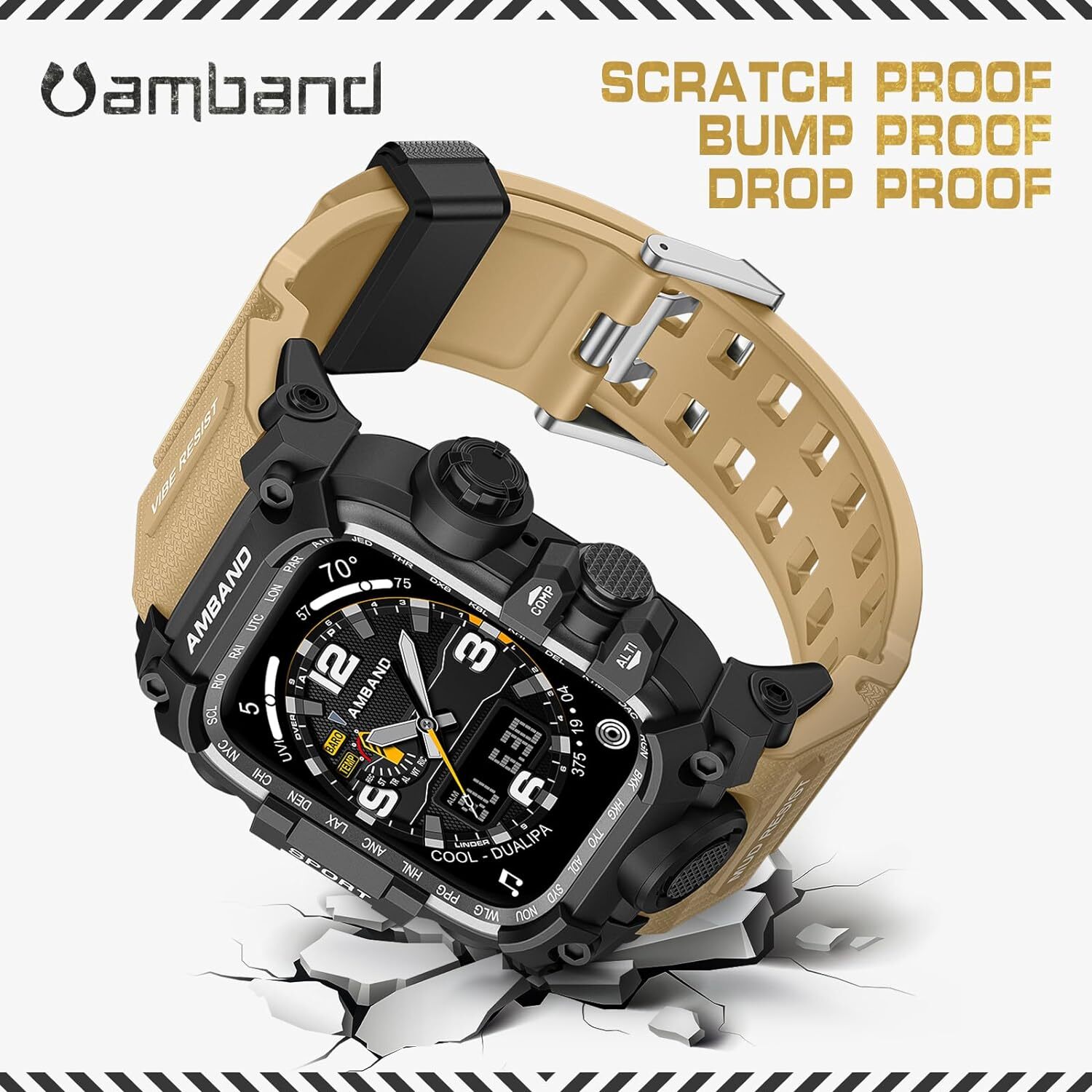 Luxury Rugged Metal TPU Case+Band Strap For iWatch Series 10 9 8 7 6 5 SE Ultra