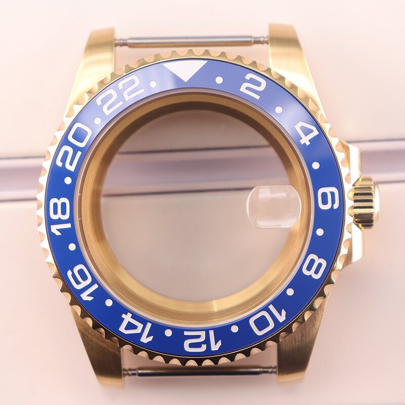 40mm Stainless Watch Case Sapphire Bezel Insert For Seiko NH34 NH35 NH36 ETA2824