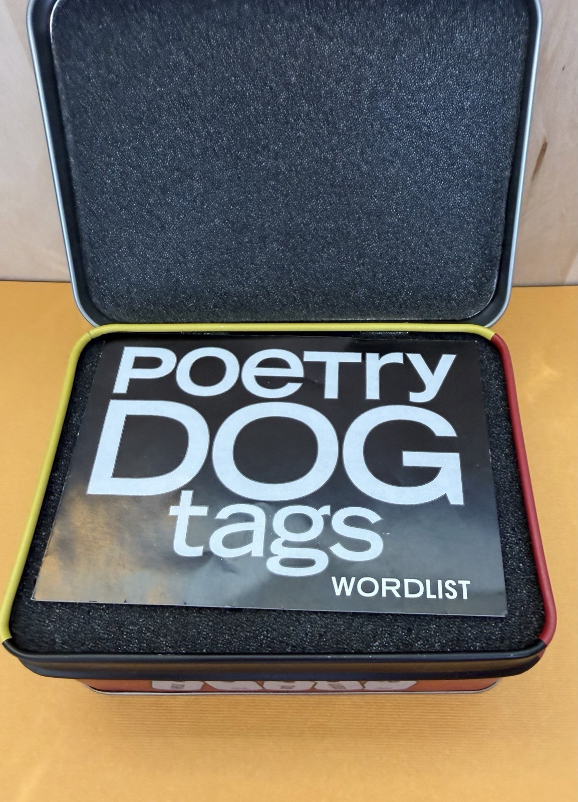 Poetry Dog Tags Necklace Pendant 250 Tags 2 Chains NEW!
