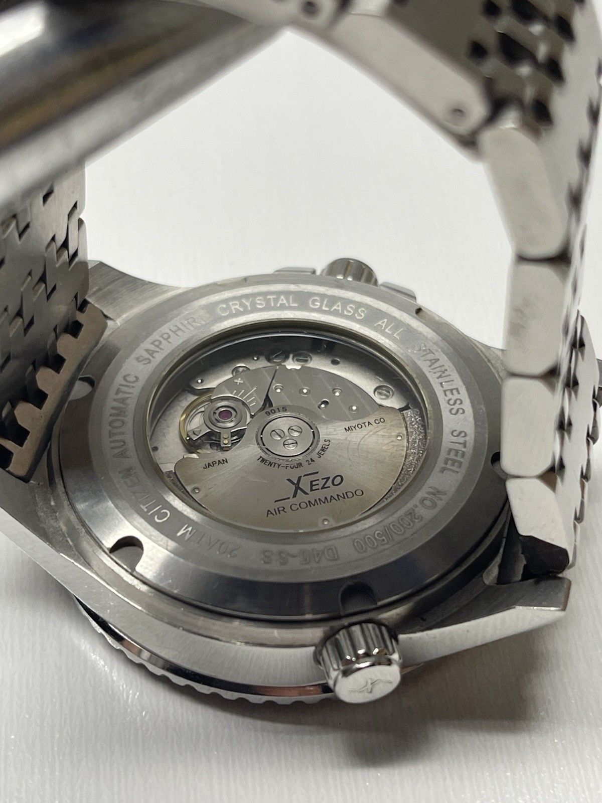 Men’s Xezo Air Commando 200M Swiss 26J Automatic Watch D45-SS Limited Edition