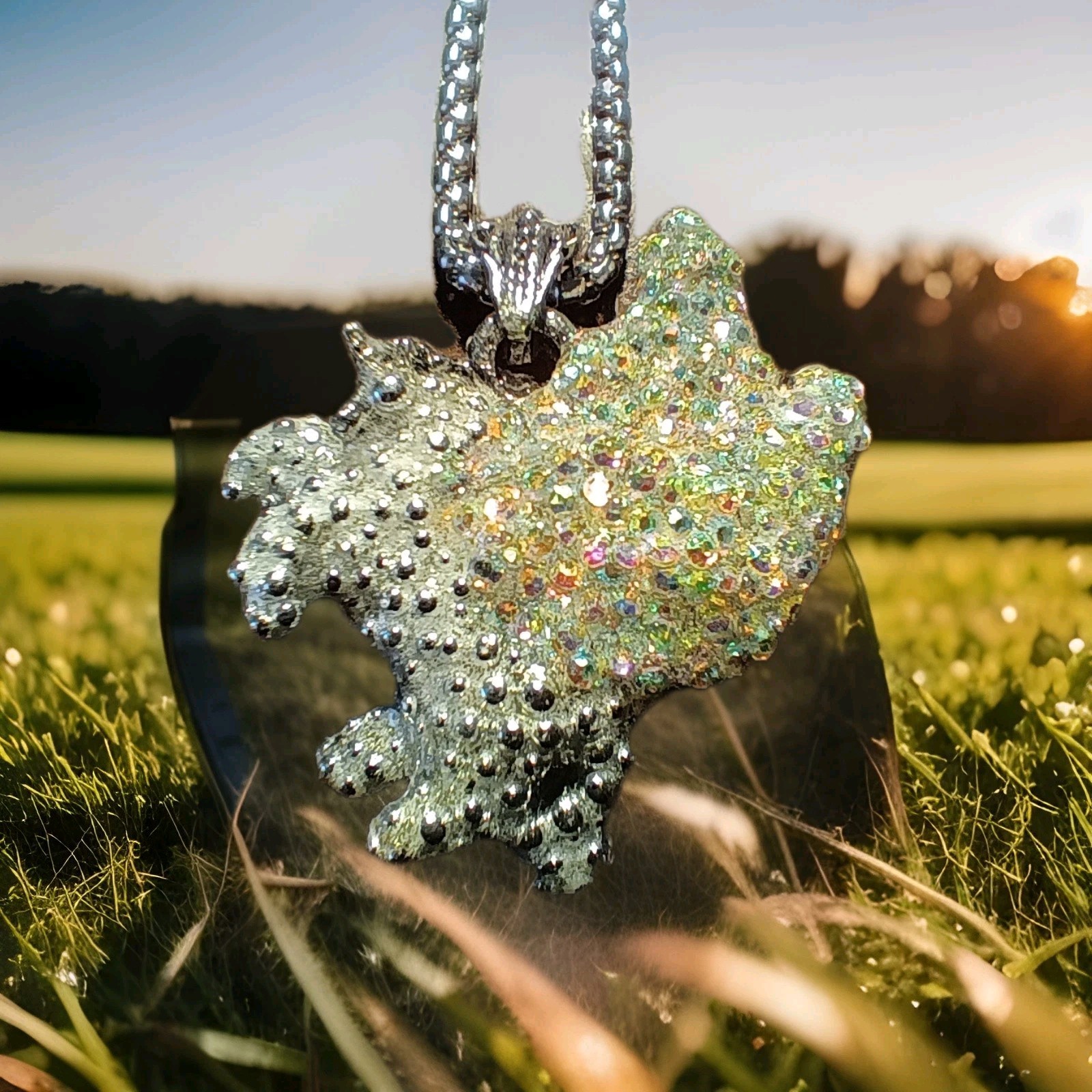 Crystal Unicorn Pendant Necklace, Handmade, Reversible – The Perfect Gift!