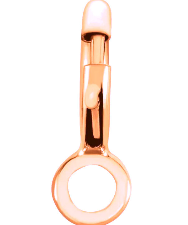 (10) BULK PACK 5mm 14k ROSE Gold FILLED Spring Ring Clasp CLOSED Jump USA MADE