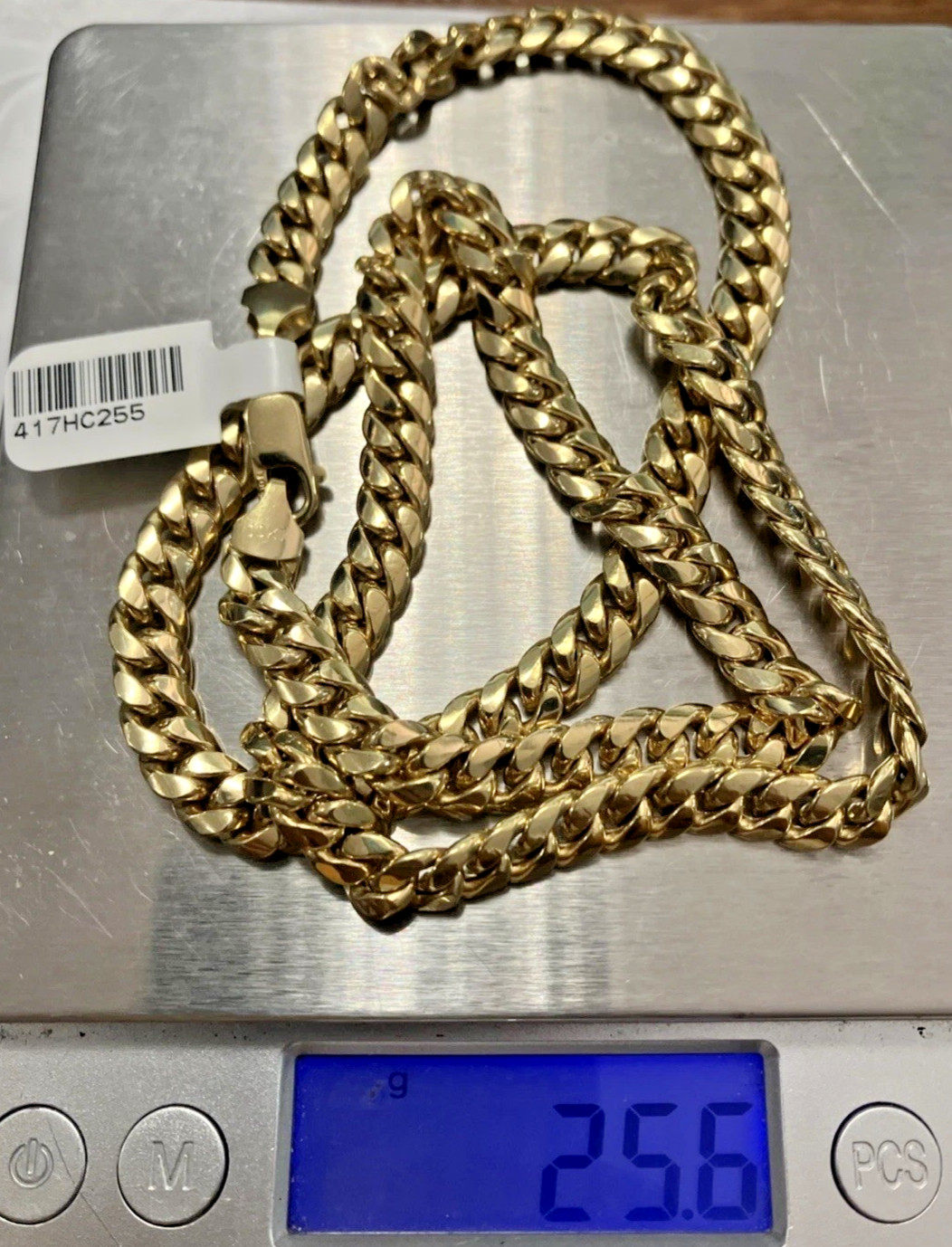 10kt Real Gold Cuban Link Chain 25.5 Grams 7mm 24” OCH Brand New with Tag 10k
