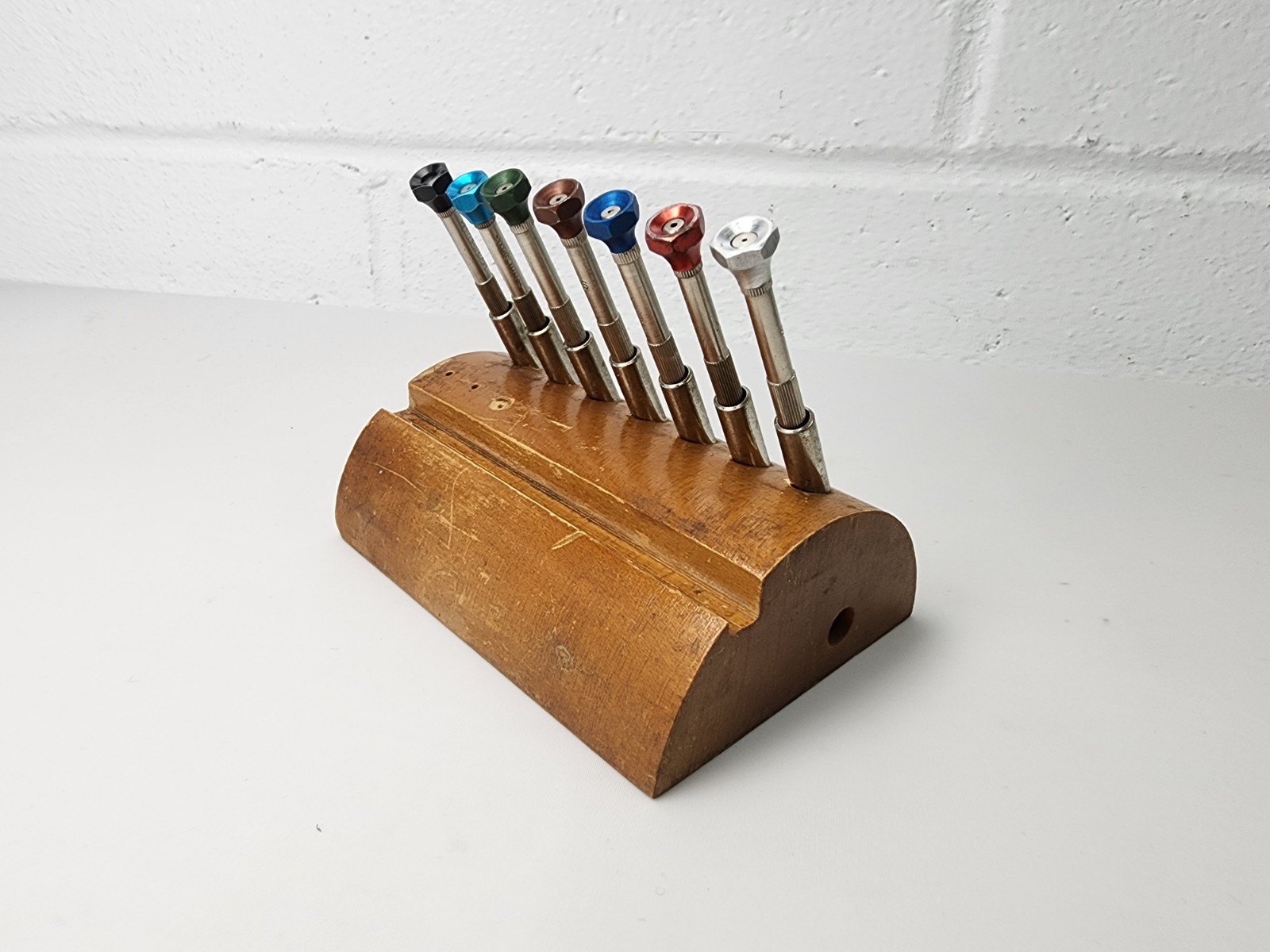 Vintage Watchmaker Benchtop Screwdriver Holder & Bestfit Screwdrivers – NO BITS