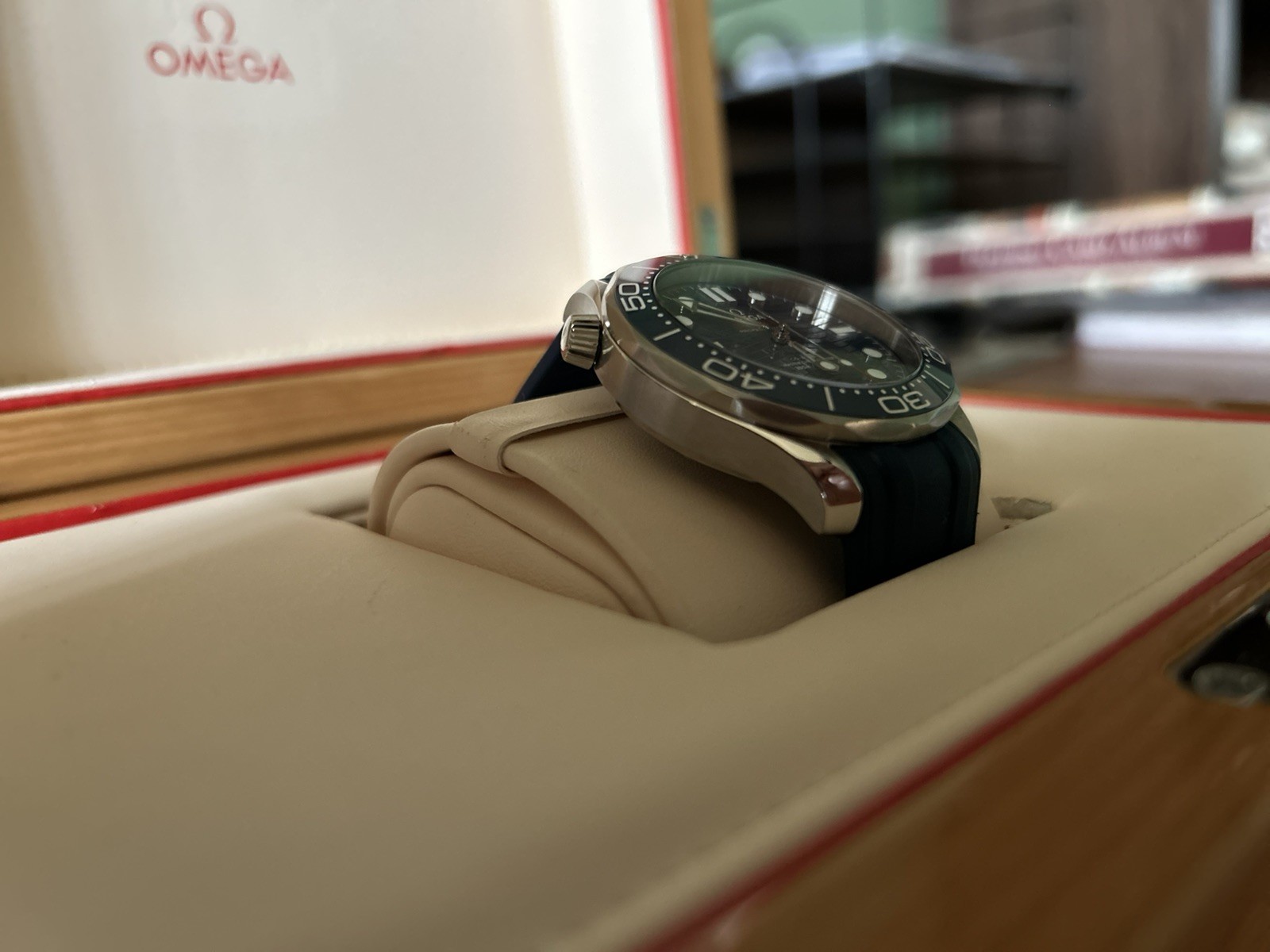 2024 Omega Seamaster Diver 300M Blue Wave Dial 42mm Blue Ceramic w/ Box & Cards