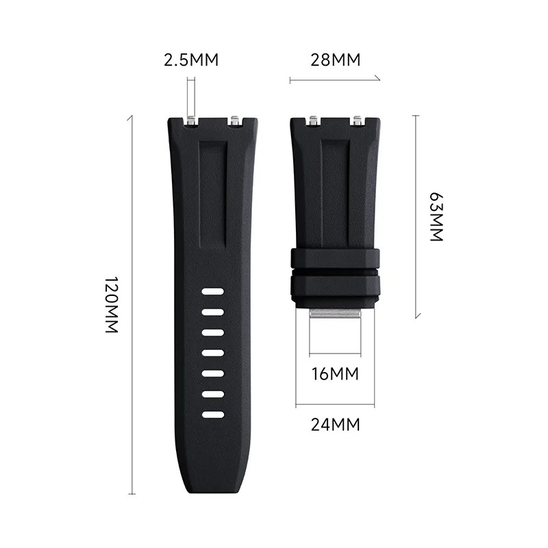 Quick Change Rubber Watch Strap For Audemars Piguet Royal Oak Offshore Diver 42