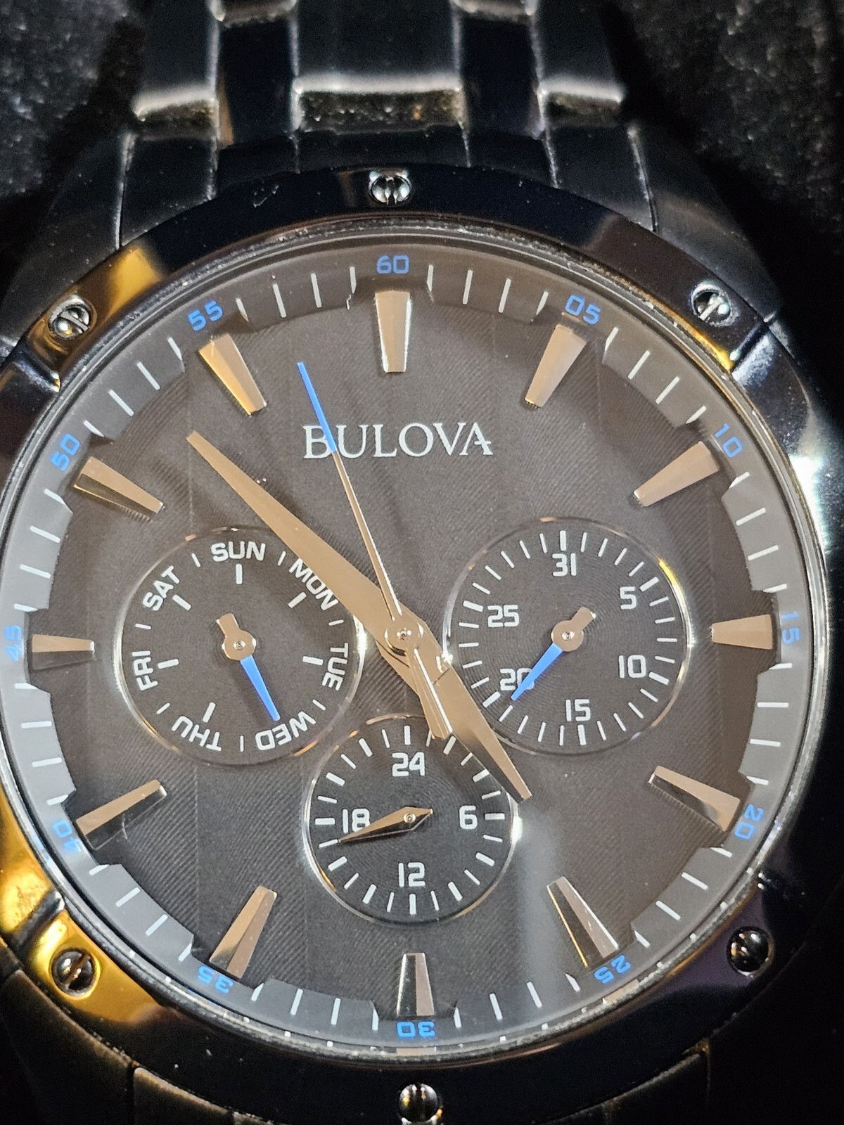 Bulova Multifunction Classic Men’s Watch 98C121- Black