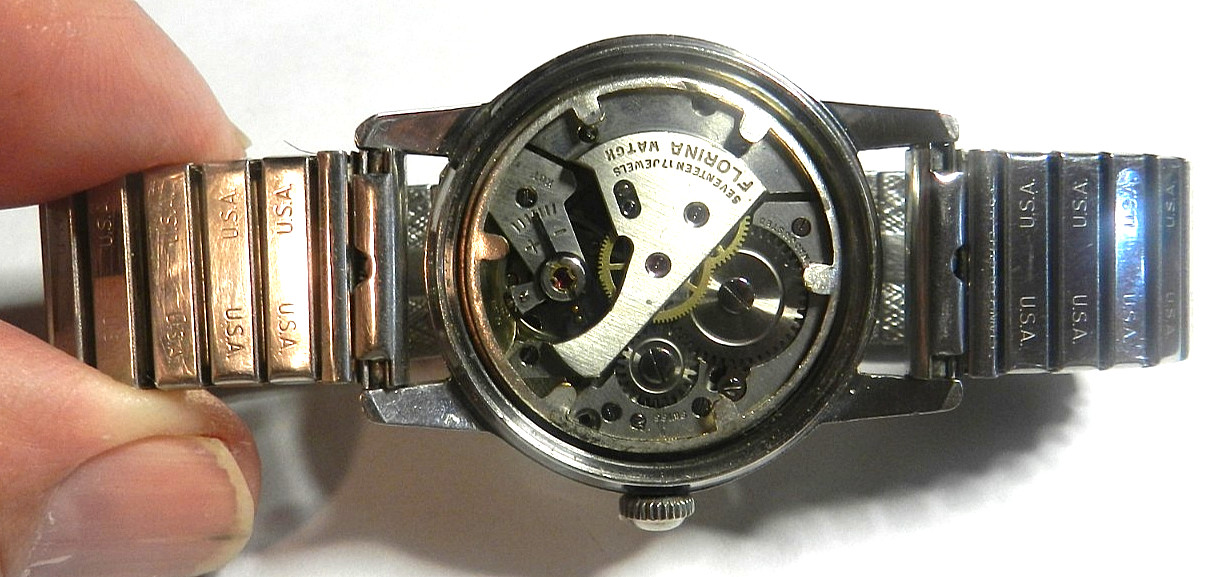 VTG SWISS 1950’S MENS LANDAU FLORINA 17’J INCABLOC MILITARY MANUAL WRISTWATCH