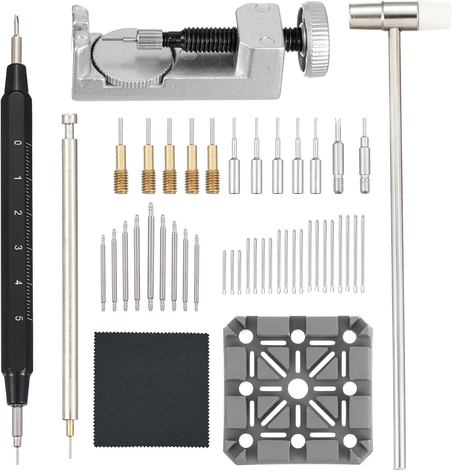 Durable Metal Watch Link Remover & Spring Bar Tool Set for Precise Adjustments