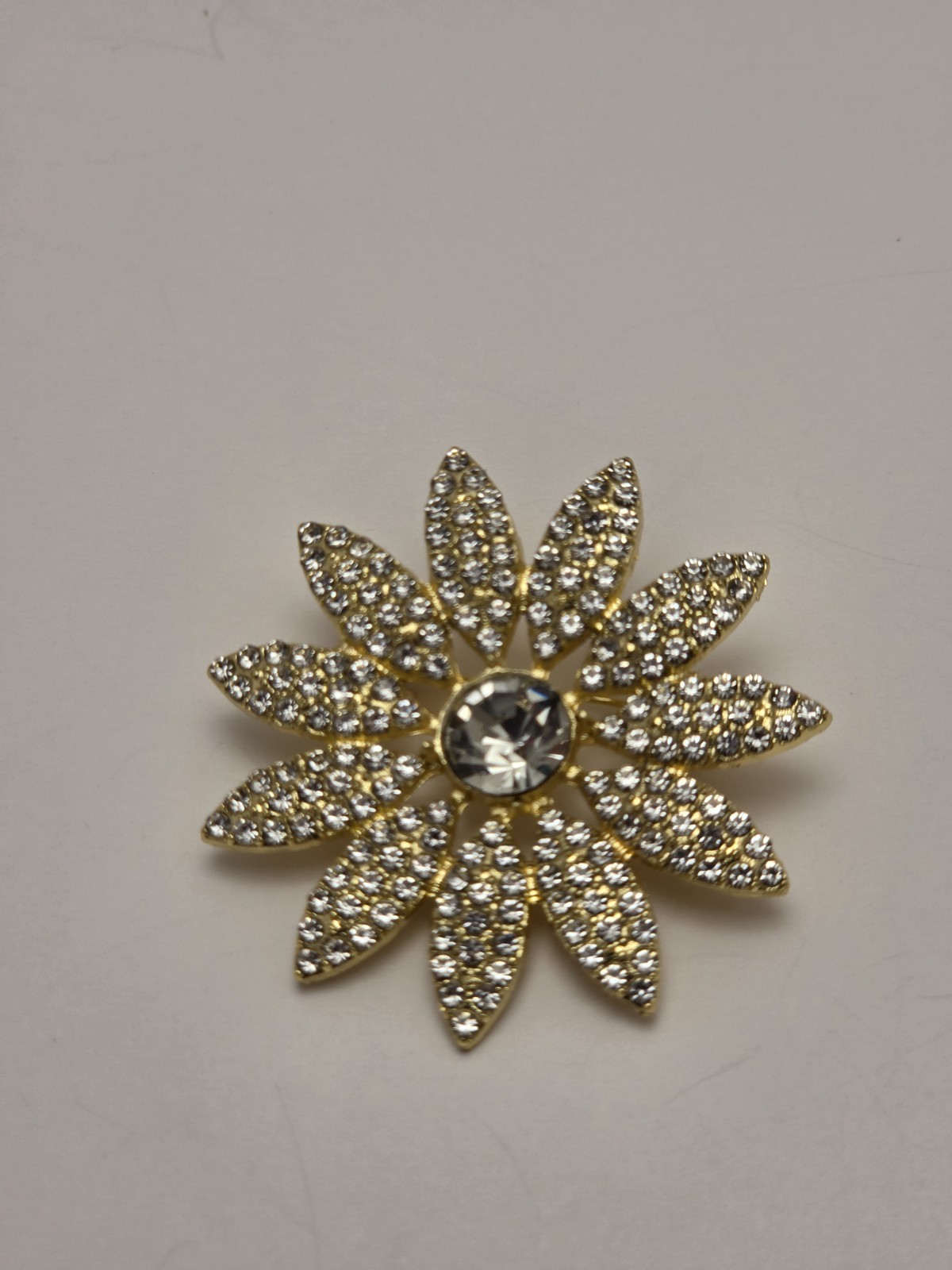 Lot of 3 Brooch Pins Frog & Flower Gold Tone Blue Rhinestone Imitation Pearl