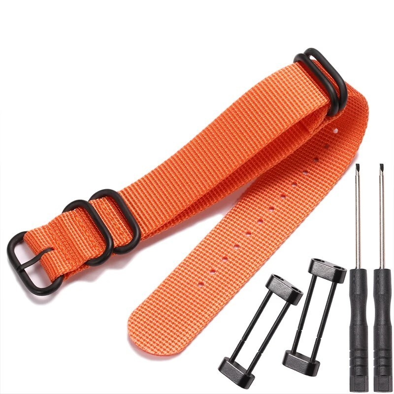 High Quality Thick Nylon Canvas Watch Strap Band Military Diver 24mm