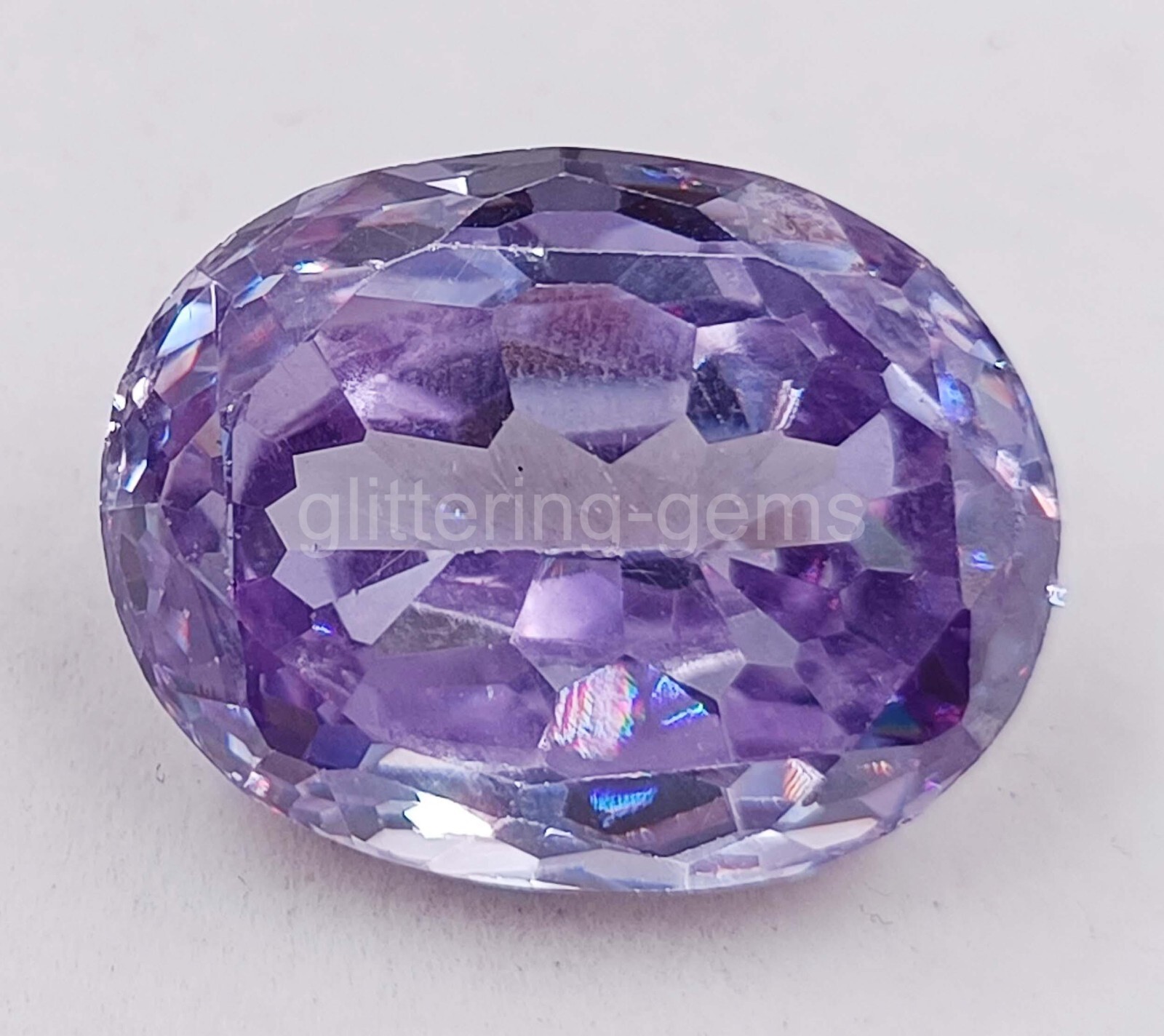 Natural 40.55 CT Oval Cut Purple Amethyst IGL Certified Loose Gemstone 5MSU