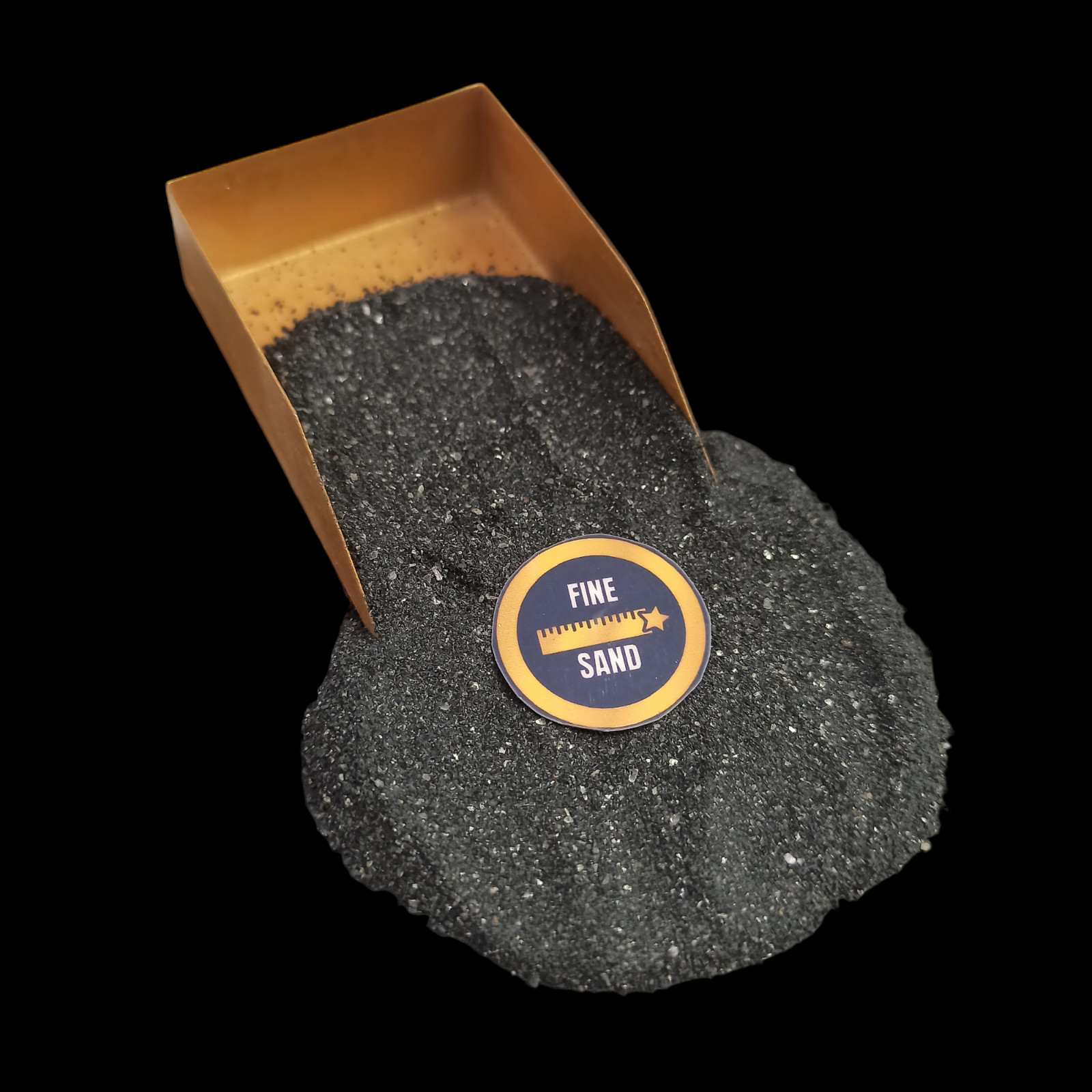 Natural Black Tourmaline coarse Crushed Powder For Massage Use Ring inlay