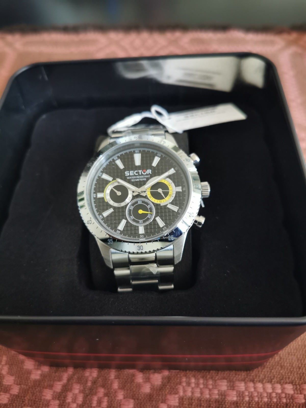 SECTOR 270 45MM MULT BLACK DIAL BR SS