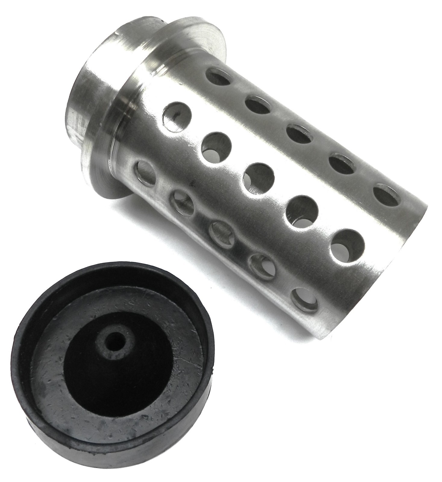Perforated Flask 3 x 6″ Casting Vacuum Stainless 1/8″ Wall with Rubber Base Cone