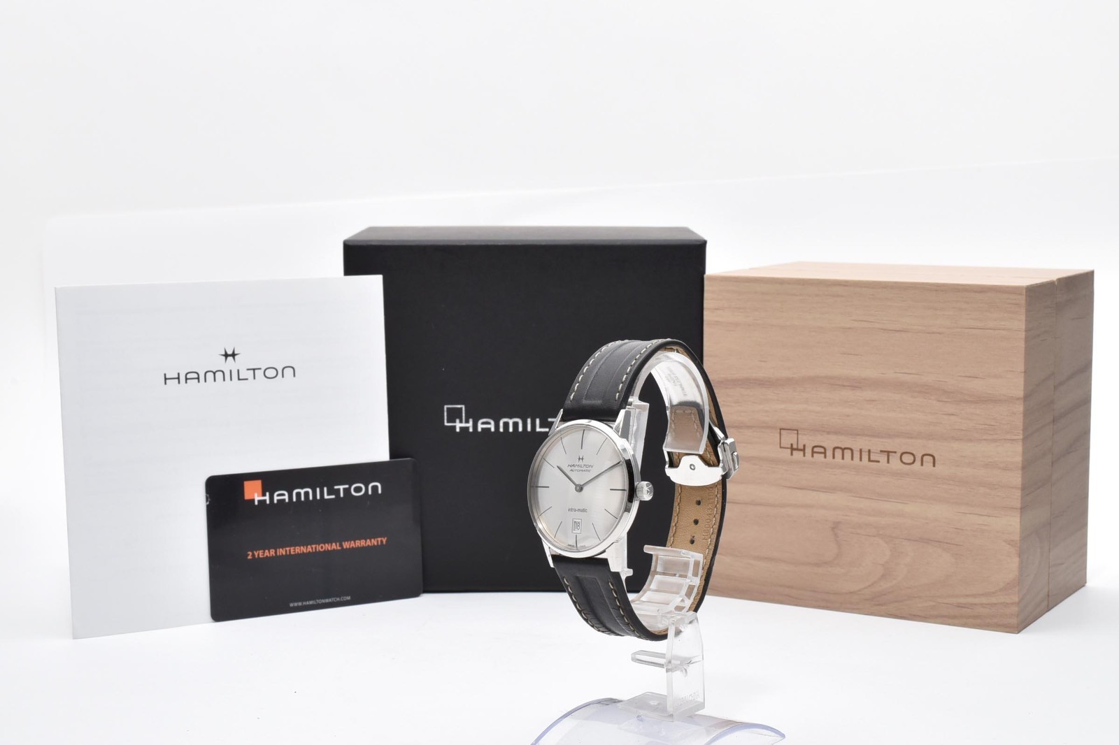 [Exc+5 w/Box] Hamilton Intra-Matic H384551 Silver Dial 21J Automatic Men’s Watch