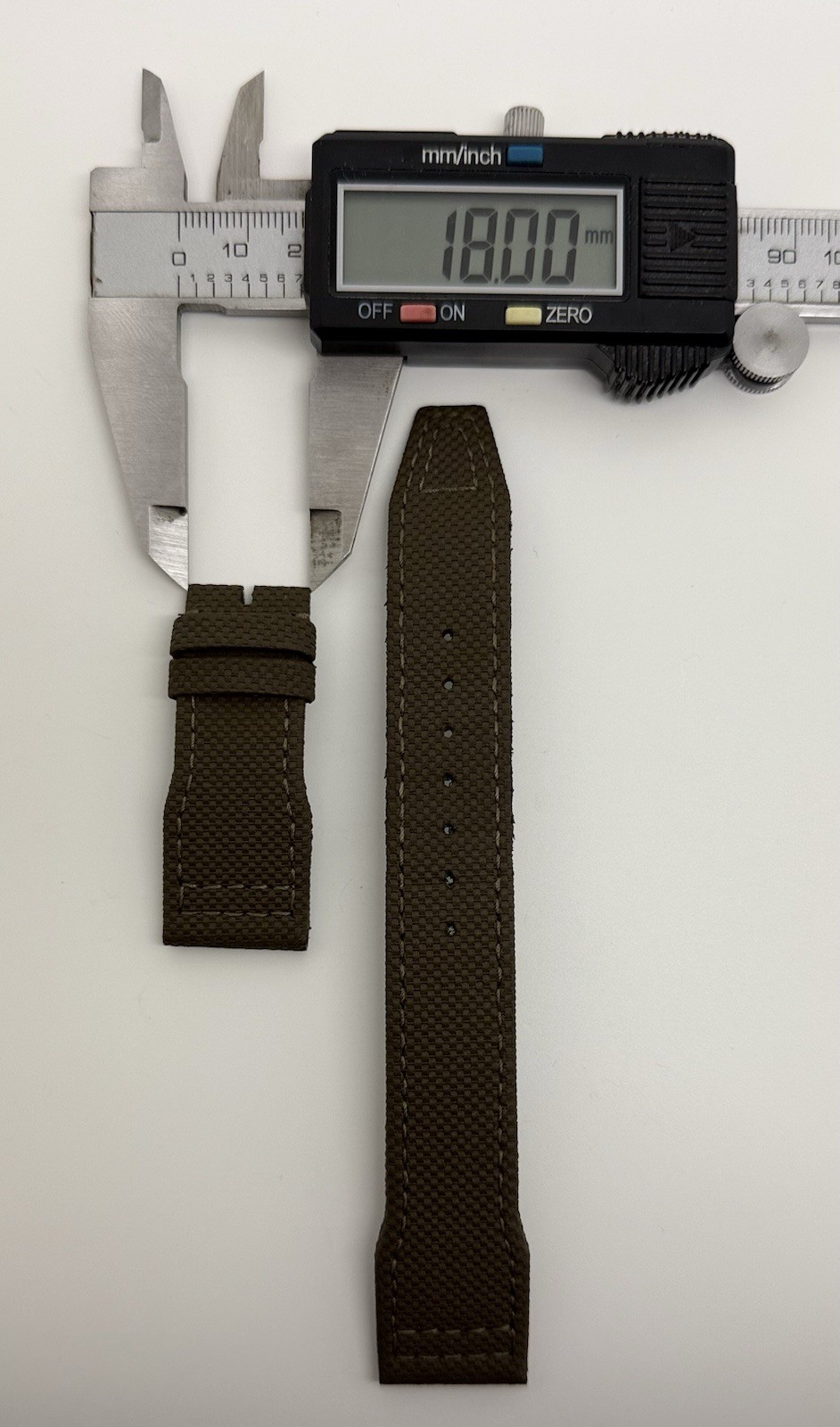 IWC 21mm x 18mm Green Calfskin Leather Watch Strap Band E05698 Authentic OEM