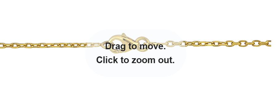 Miadora 2mm Cable Link Chain ID Bracelet 14K Yellow Gold