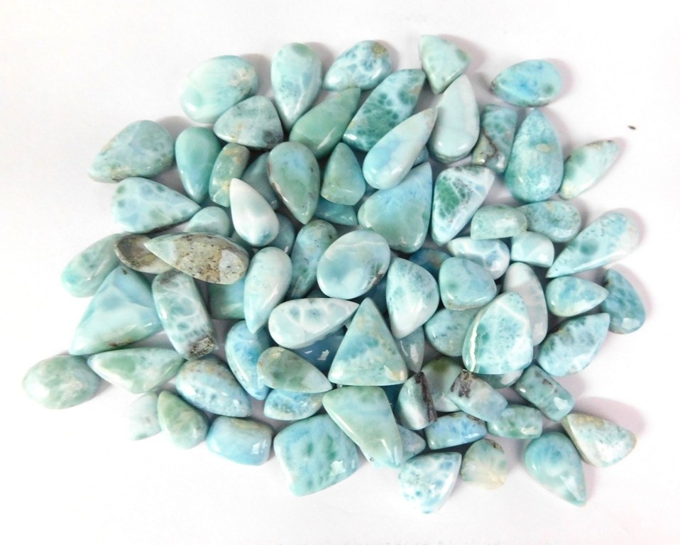 Sky Blue Larimar Loose gemstones Fancy Jewelry Making Wholesale Lot 71252