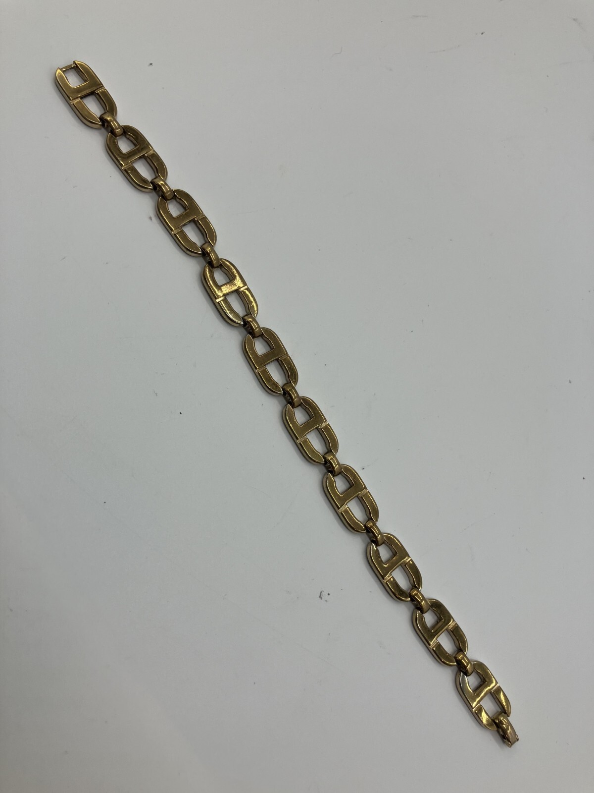 Christian Dior Logo Gold Bracelet Wrist Circumference 19cm(7.48 inch) Free S…