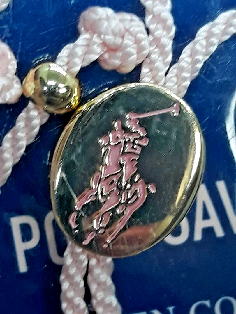 POLO RALPH LAUREN Pink Pony Charm Macy’s Cancer Awareness Foundation Bracelet 