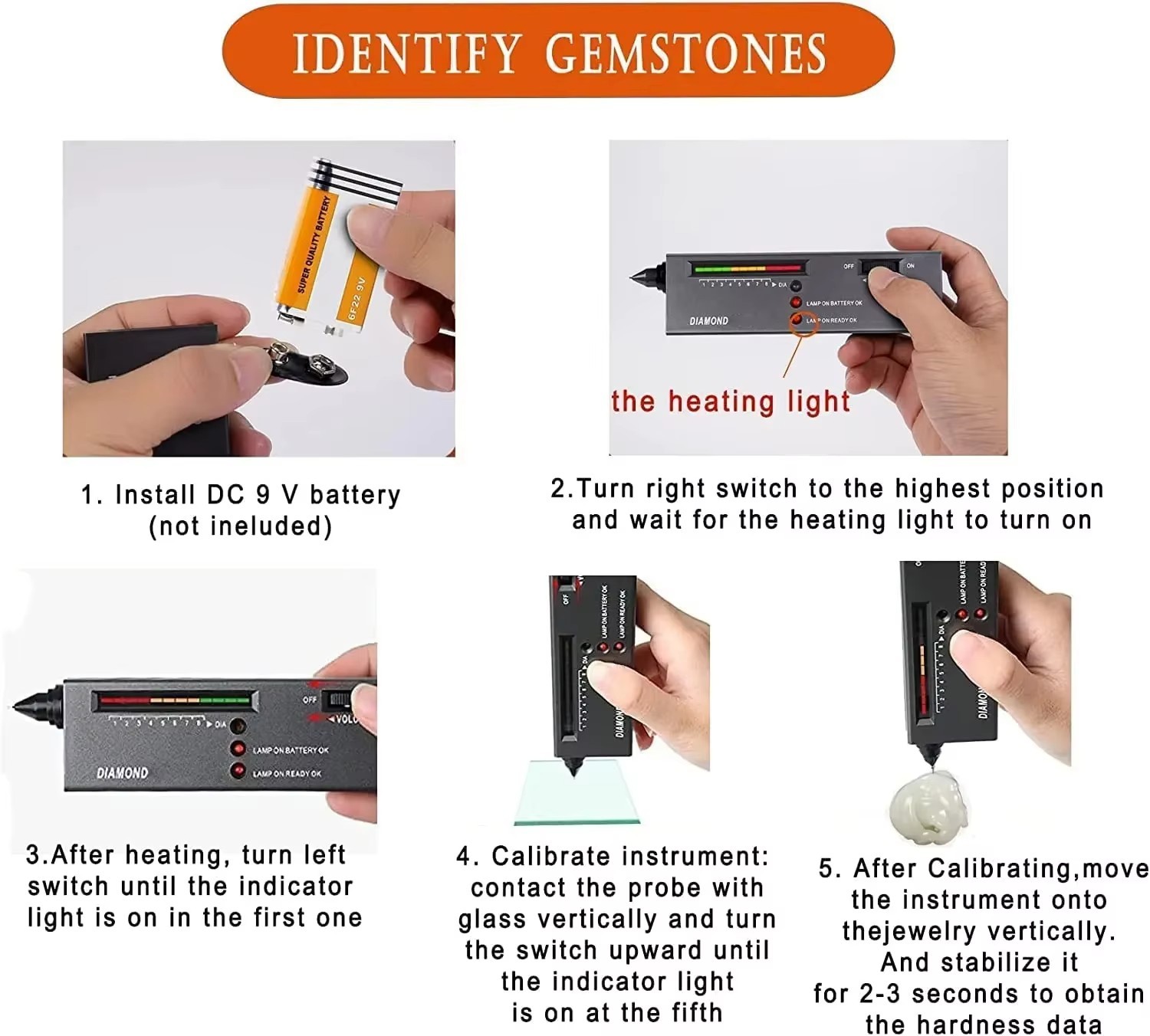 High Accuracy Gold Silver Test Kit Diamond Tester Precious Metal Testing Kit