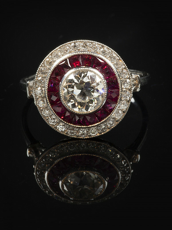 1.64Ct White Round Cut Bezel Set CZ Engagement Ring In Solid 14K White Gold