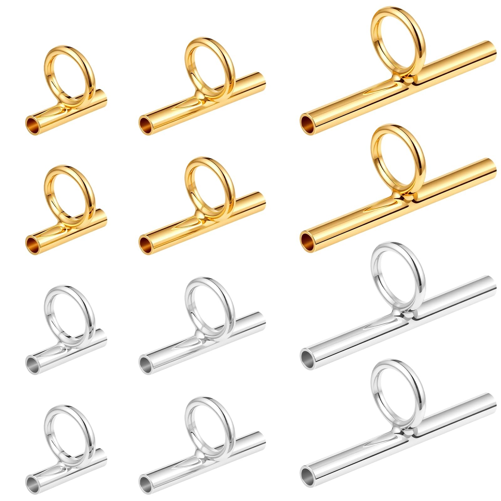 12 Pcs Brooch to Pendant Converters 3 Sizes Pin to Pendant Converter Adapters