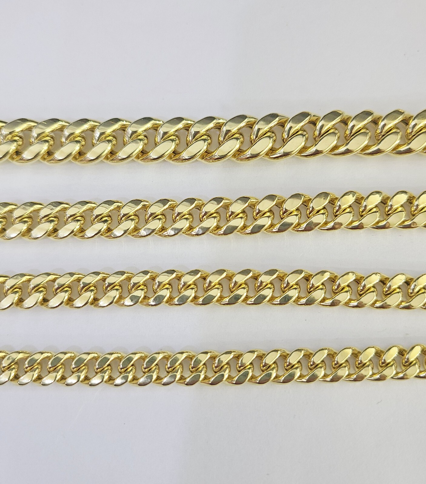 Real 10k Gold Miami Cuban link Bracelet 6mm-9mm 7″-9″ 10kt Yellow Gold