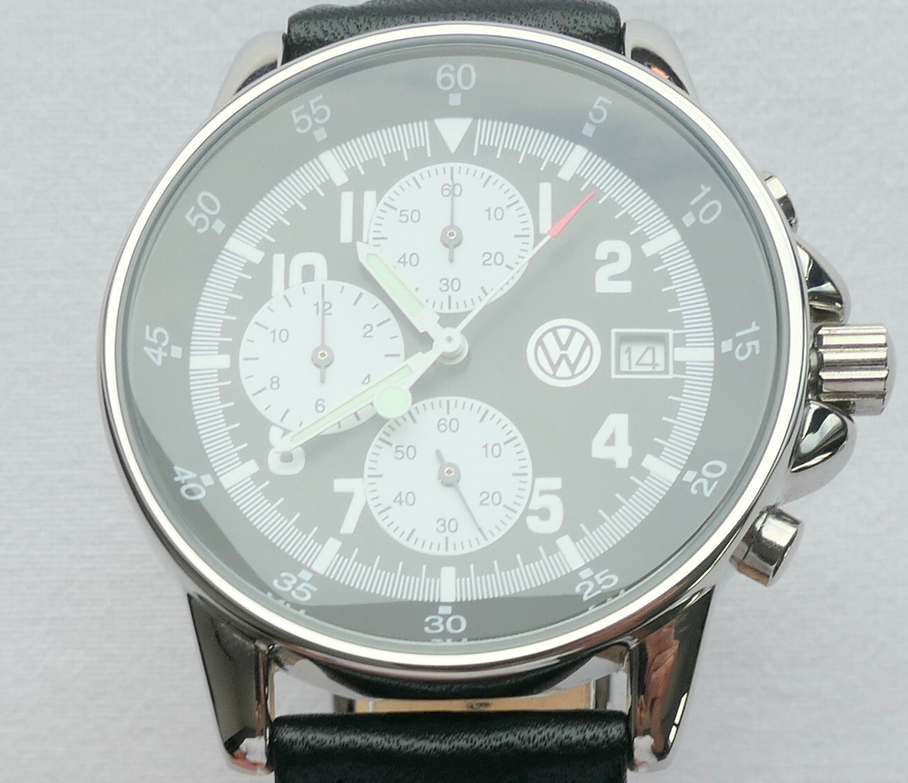 VW Volkswagen Classic Aviator Pilot Driver Sport Car Accessory Watch Chronograph