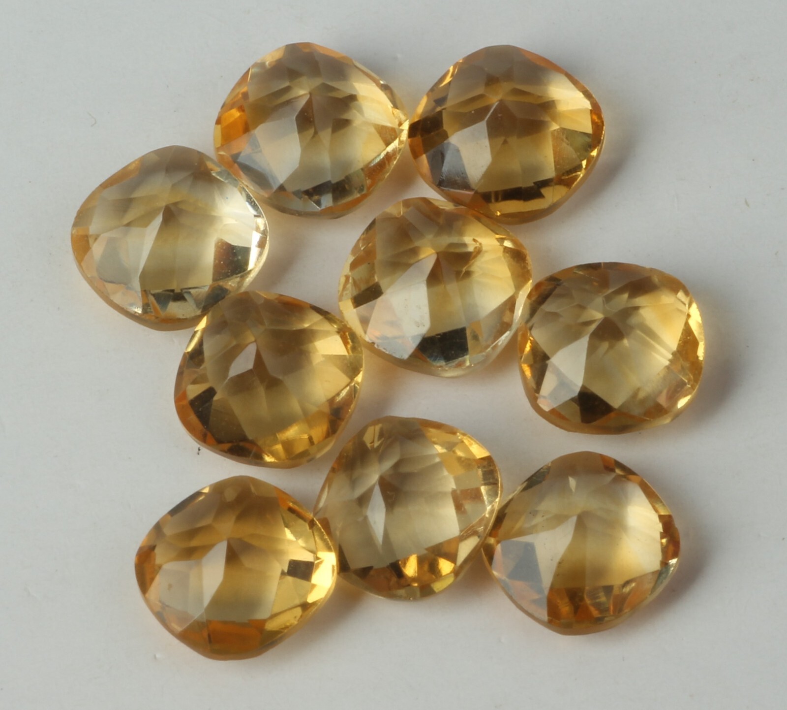 Natural Citrine Cushion Cut Faceted Loose Gemstone For Making All Type Jewelry