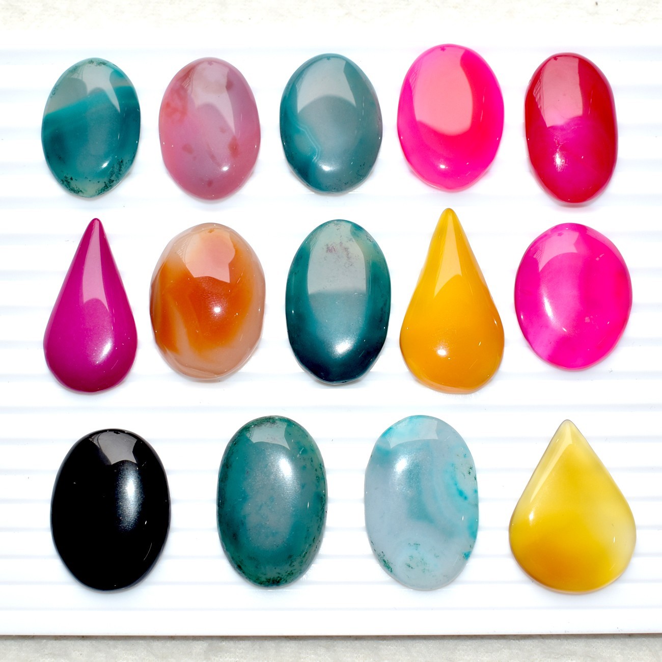 Botswana Agate Mix Shape Cabochon Natural Loose Gemstone 947