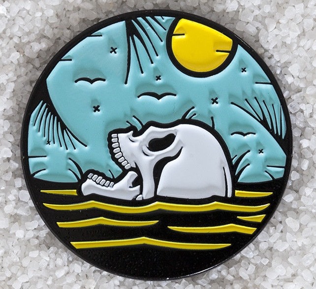 PERMANENT ISLAND PIN – DATA – SKULL – PARADISE – PINTRILL – OBEY – PINGAME