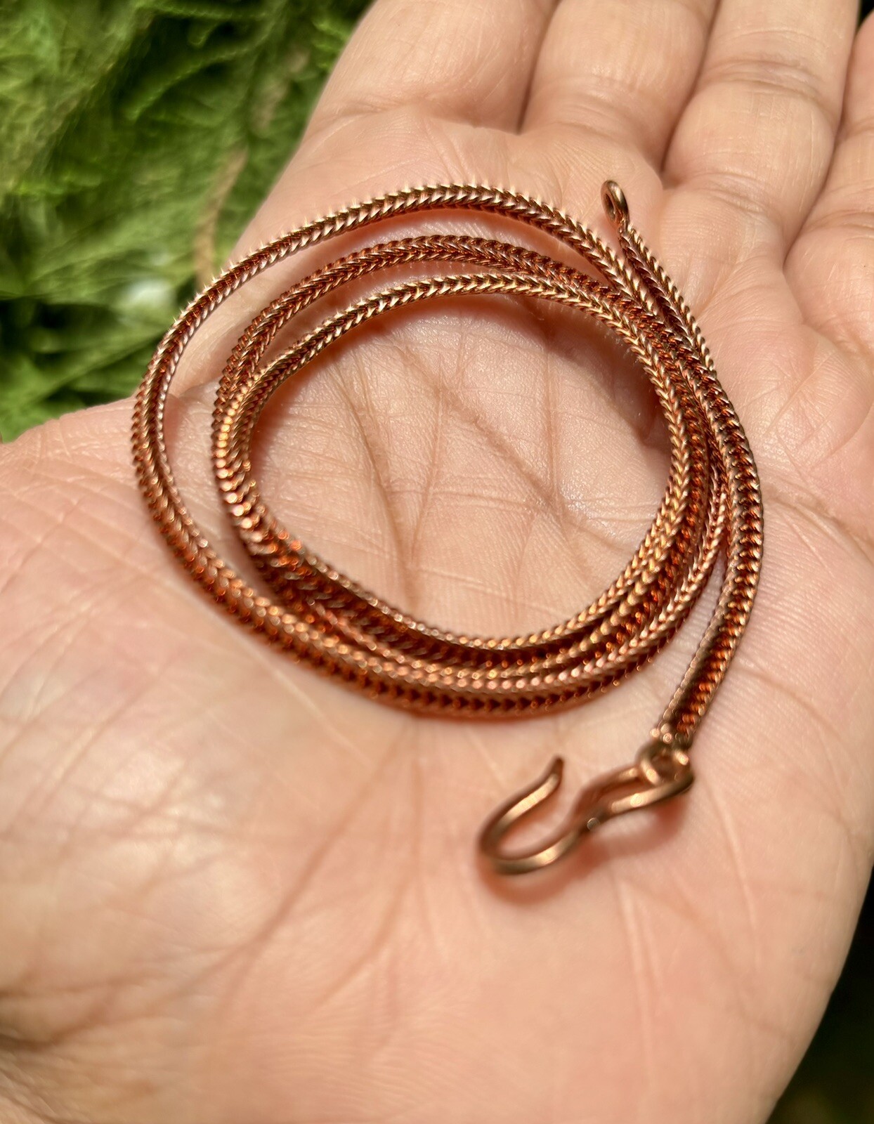 6 inch Pure Copper Wheat Chain Bracelet, Healing Copper Jewelry, Spiritual