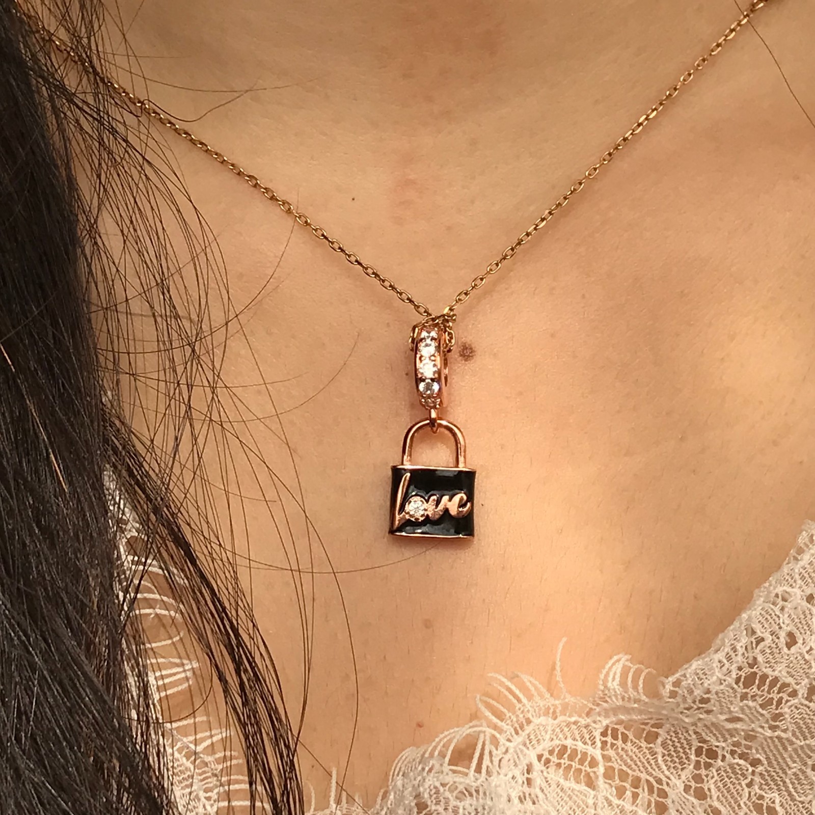 Pandora Love Padlock Dangle Charm #782508C01, Valentine’s Day Gift