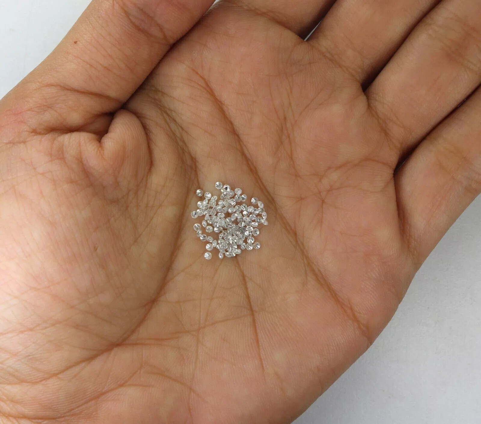 Natural Loose 2 MM Diamond Round 200 Pcs Lot VVS1 Clarity D White Color 0.03 ct.