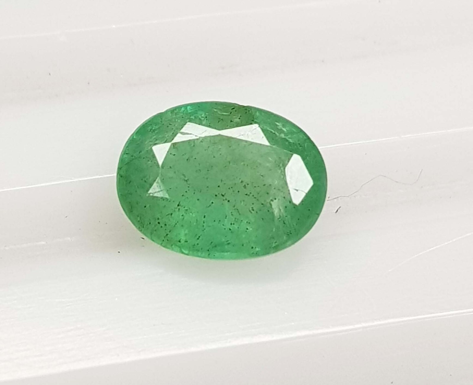 1.52 Ct Top Rich Green Natural Emerald Oval Cut 8.7X6.1 mm Certified Loose Gems